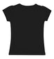 minicult Girls Half sleeves Cotton T-shirt with Cute Prints and Colorful (New York) (Pack of 1) Black