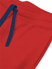 minicult Cotton Track Pants with Graphic Prints and Pockets (Pack 1)(Red 1)