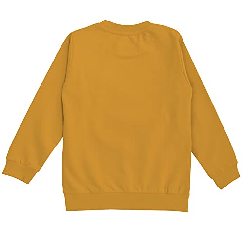 minicult Cotton Printed Sweatshirts for Boys and Girls Ideal for Light Winter( Pack of 1)(Yellow)