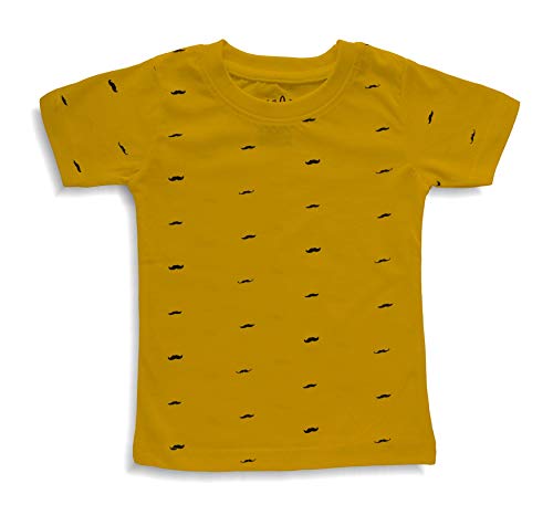 minicult Cotton Half Sleeves T-Shirts with All Over Print(Pack of 3)(Assorted/Mixed Colors in a Pack)