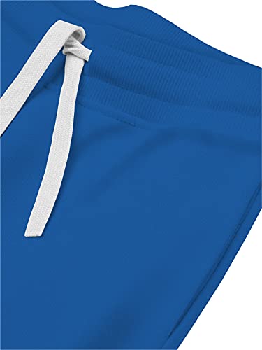 minicult Cotton Track Pants with Graphic Prints and Pockets (Pack 1)(Blue)