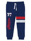 minicult Cotton Track Pants with Graphic Prints and Pockets (Pack of 2)(Navy)