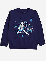 minicult Cotton Printed Sweatshirts for Boys and Girls Ideal for Light Winter( Pack of 2)(Red)