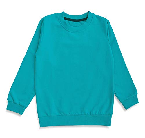 minicult Cotton Full Sleeve T Shirts for Boys and Girls (Pack of 2)(Navy & Cyan)