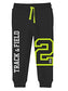 minicult Cotton Track Pants with Graphic Prints and Pockets (Pack of 2)(Red)