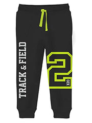 minicult Cotton Track Pants with Graphic Prints and Pockets (Pack of 2)(Red)