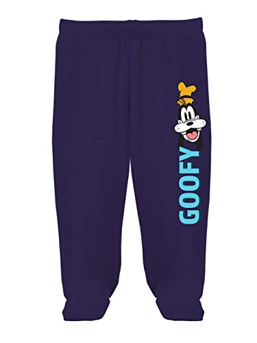 minicult Disney Mickey Mouse Footed Pajama Pants For Baby Boys And Girls(Blue b4)(Pack of 2)(0-3 Months)