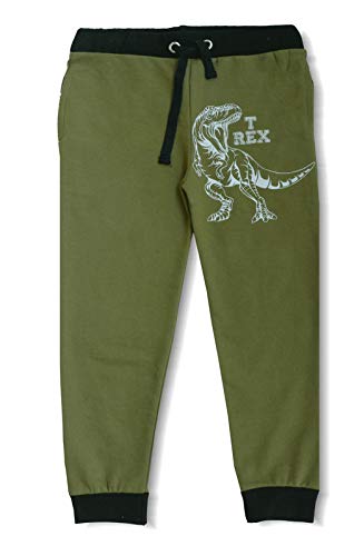 minicult Cotton Kids Track Pants with Pockets and Graphic Pants(Multicolor)(Pack of 4) Yellow Grey
