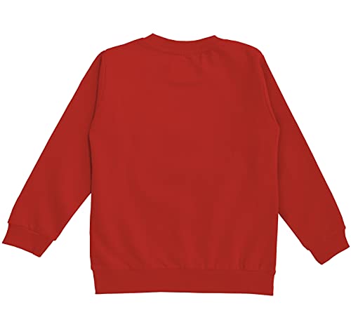 minicult Cotton Printed Sweatshirts for Boys and Girls Ideal for Light Winter( Pack of 1)(Red)