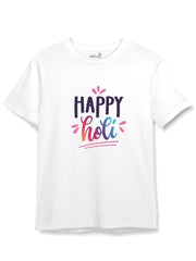 minicult Cotton Holi Half Sleeve Tshirt for Kids (Kids a52)(Pack of 1)(3-6 MTS)