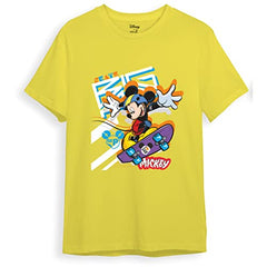minicult Mickey Mouse Family Regular Fit Character Printed Tshirt for Boys and Girls(Navy1)(2-3 Years)