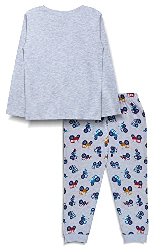minicult Cotton Full Sleeve t Shirt and Pyjama Nightsuit with Cute Prints(Pack of 2) (Dark Blue 2)