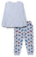 minicult Cotton Full Sleeve t Shirt and Pyjama Nightsuit with Cute Prints(Pack of 2) (Dark Blue 2)
