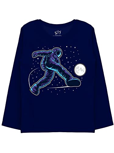 minicult Cotton Printed Full Sleeve T Shirts for Boys(Pack of 2)(Dark Blue 2)