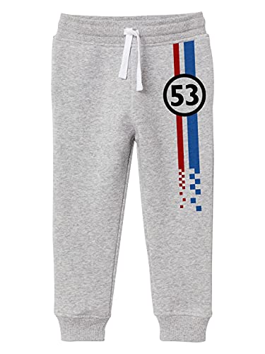 minicult Cotton Track Pants with Graphic Prints and Pockets (Pack 1)(Grey)