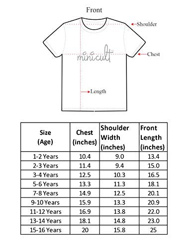 minicult Cotton Half Sleeve Kids Tshirt with Chest Print and Bright Colors(Grey)(pack of 1)