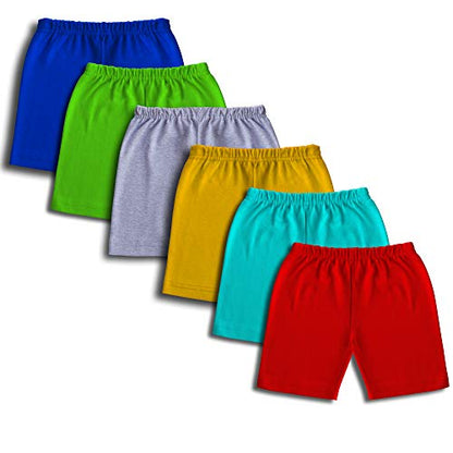 minicult Cotton Boys & Girls Colorful Shorts Briefs (Pack of 6) (Multicolor)