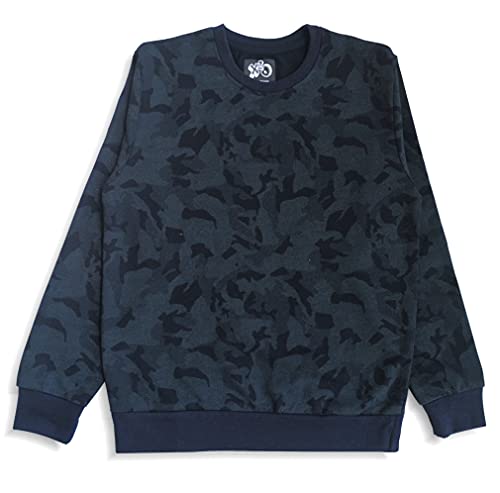 minicult Sweatshirt with All Over Print for Boys and Girls (All Over Print) (AOP-06) Dark Blue