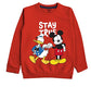 minicult Disney Mickey Mouse and Friends Regular Fit Character Printed Full Sleeve Sweatshirt for Boys and Girls(Red a33)(Pack of 1)(18-24 Months)