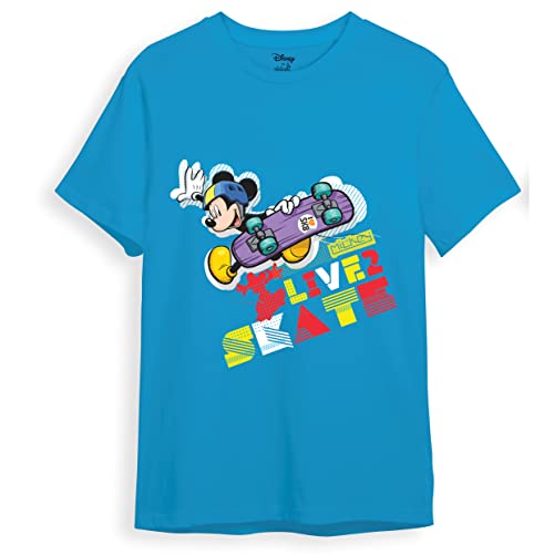 minicult Mickey Mouse Family Regular Fit Character Printed Tshirt for Boys and Girls(Yellow1)(2-3 Years)