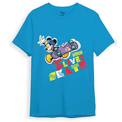 minicult Mickey Mouse Family Regular Fit Character Printed Tshirt for Boys and Girls(Yellow1)(2-3 Years)