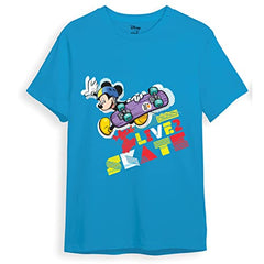 minicult Mickey Mouse Family Regular Fit Character Printed Tshirt for Boys and Girls(Yellow1)(2-3 Years)