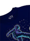minicult Cotton Printed Full Sleeve T Shirts for Boys(Pack of 1)(Navy 1)