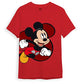 minicult Mickey Mouse Family Regular Fit Character Printed Tshirt for Boys and Girls(Red2)(2-3 Years)