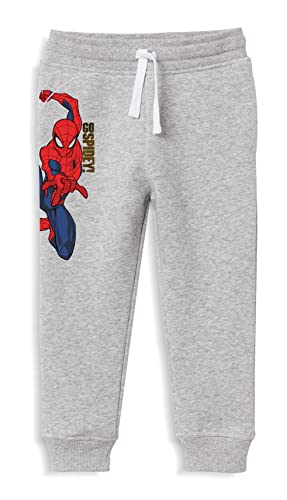 minicult Marvel Spiderman Regular Fit Track Pants with Pockets and Draw Strings for Boys and Girls (Spiderman)(Grey 1)(Pack of 1)(2-3 Years)