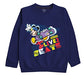 minicult Disney Mickey Mouse and Friends Regular Fit Character Printed Full Sleeve Sweatshirt for Boys and Girls(Navy a25)(Pack of 1)(18-24 Months)