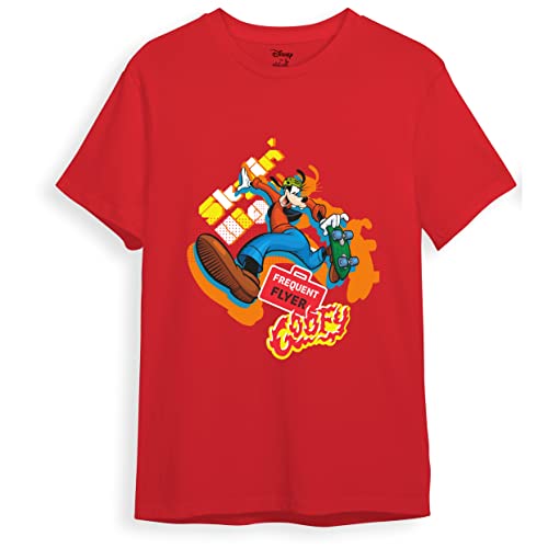 minicult Mickey Mouse Family Regular Fit Character Printed Tshirt for Boys and Girls(Red1)(2-3 Years)