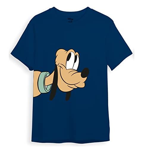 minicult Mickey Mouse Family Regular Fit Character Printed Tshirt for Boys and Girls(Navy1)(2-3 Years)