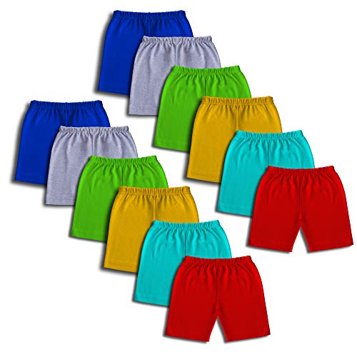 minicult Cotton Boys & Girls Colorful Shorts Briefs (Pack of 12) (Multicolor)