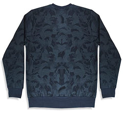 minicult Sweatshirt with All Over Print for Boys and Girls (All Over Print) (AOP-06) Dark Blue