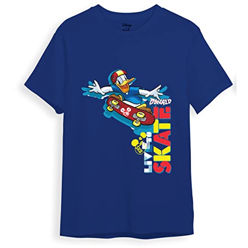 minicult Mickey Mouse Family Regular Fit Character Printed Tshirt for Boys and Girls(SkyBlue1)(2-3 Years)