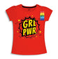 minicult Girls Half sleeves Cotton T-shirt with Cute Prints and Colorful (Yellow)(Pack of 3)