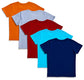 minicult Baby Boy's Cotton Graphic Printed Half Sleeve T-shirt with Chest Print and Bright Colors (Multicolor)