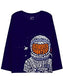 minicult Cotton Printed Full Sleeve T Shirts for Boys(Pack of 2)(Navy-1)