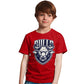 minicult Cotton Boys Half Sleeve Kids Tshirt with Chest Print and Bright Colors(Multicolor)(Pack of 3)(Red)