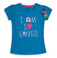 minicult Girls Half sleeves Cotton T-shirt with Cute Prints and Colorful (Pink) (Pack of 5)