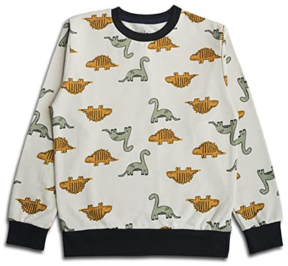 minicult Sweatshirt with All Over Print for Boys and Girls(All Over Print)(AOP-01) Beige