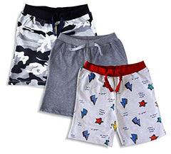 minicult Cotton Unisex Shorts with Drawstring (Pack of 3) (Multicolor) (COMBO1)