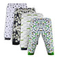 minicult Baby-Girl's Regular Fit Pant (Multicolored) ( Pack of 4 )