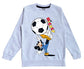 minicult Disney Mickey Mouse and Friends Regular Fit Character Printed Full Sleeve Sweatshirt for Boys and Girls(Grey a21)(Pack of 1)(18-24 Months)