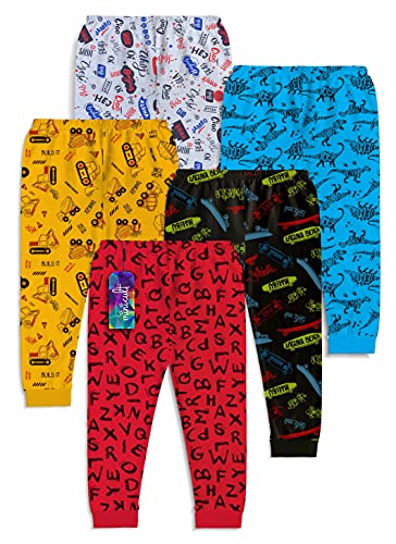 Minicult Cotton Pants for Boys and Girls (Pack of 5)