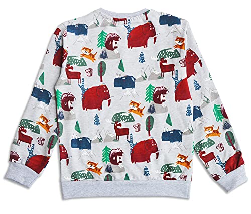 minicult Sweatshirt with All Over Print for Boys and Girls(All Over Print)(AOP-02) Grey