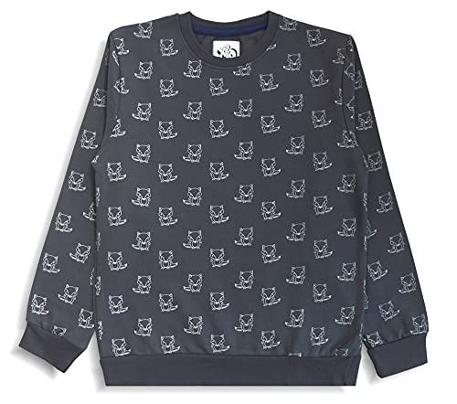 minicult Sweatshirt with All Over Print for Boys and Girls (All Over Print)(AOP-09) Light Blue